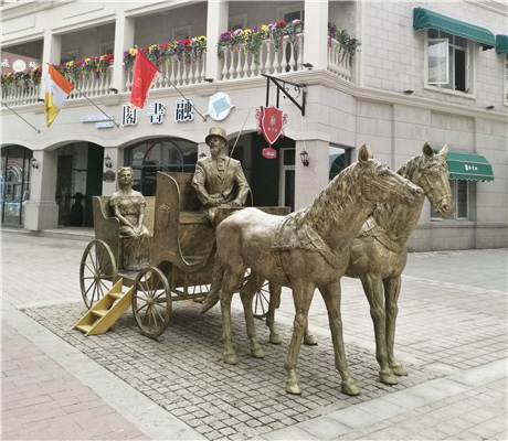 鹽城歐風(fēng)花街銅雕